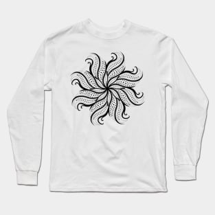 Trippy Moon Flower Long Sleeve T-Shirt